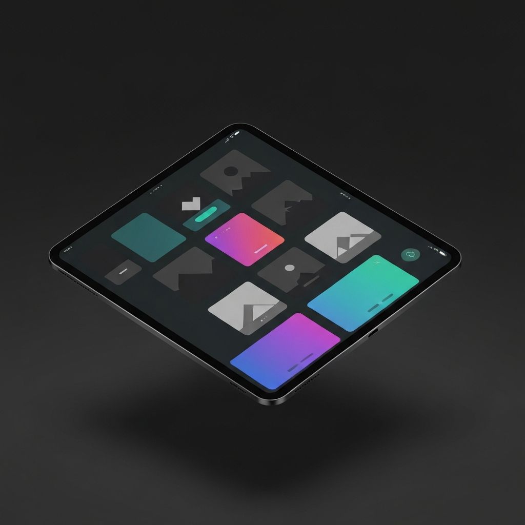 Tablet application interface
